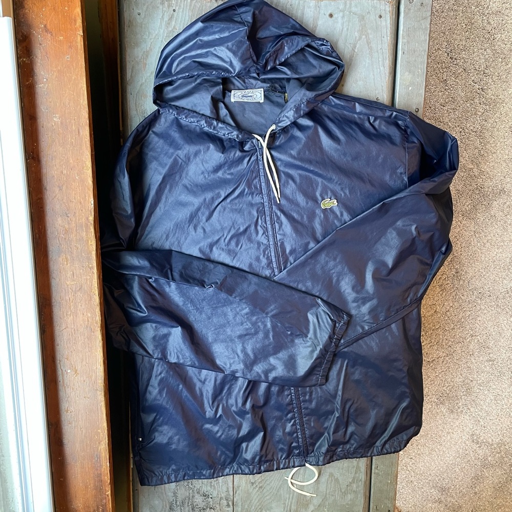 Lacoste vintage windbreaker | size large